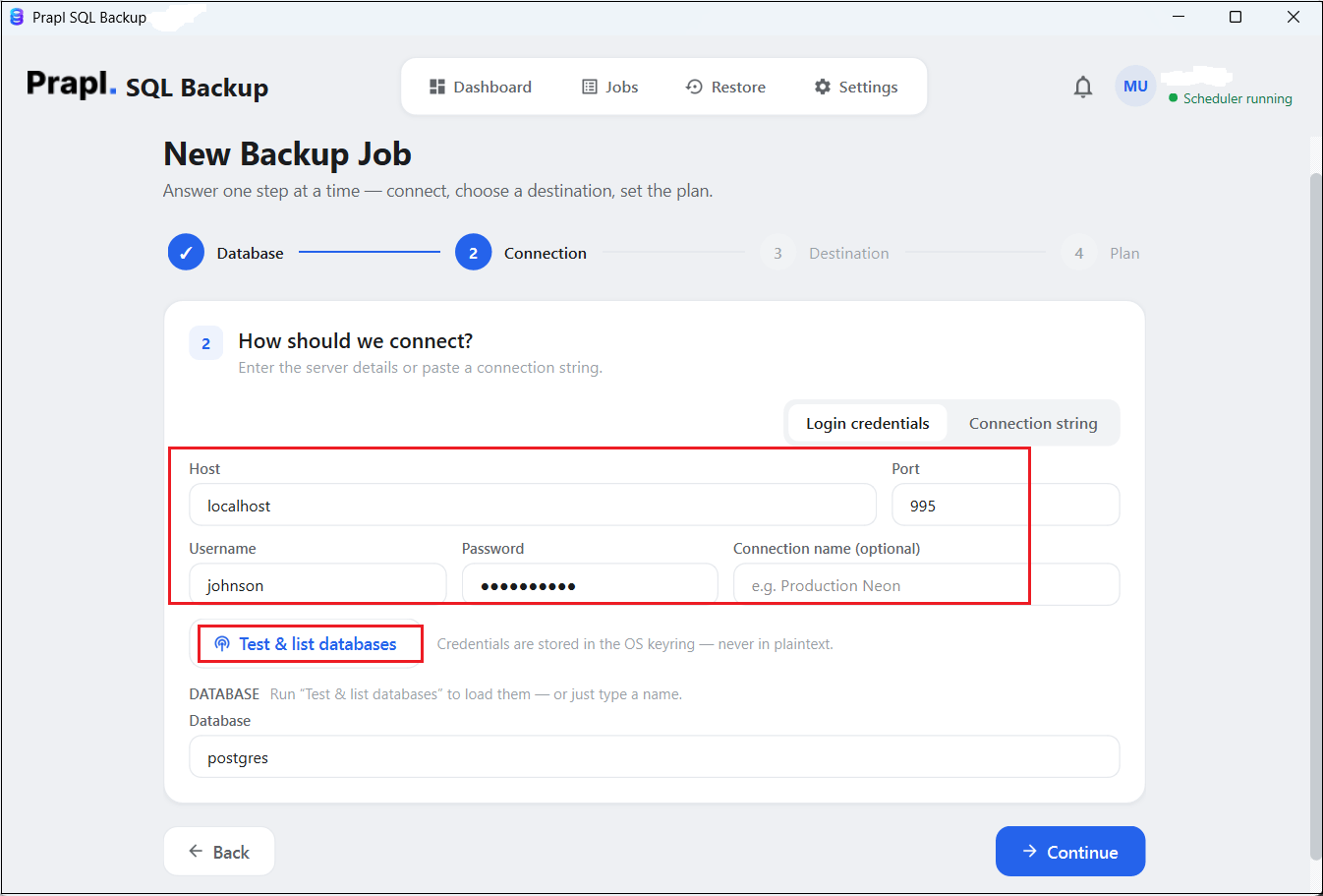 Backup Automatically PostgreSQL Database