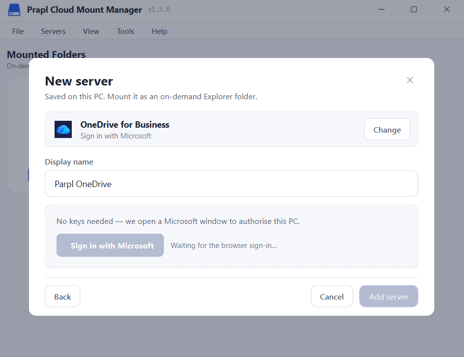 OneDrive Desktop App