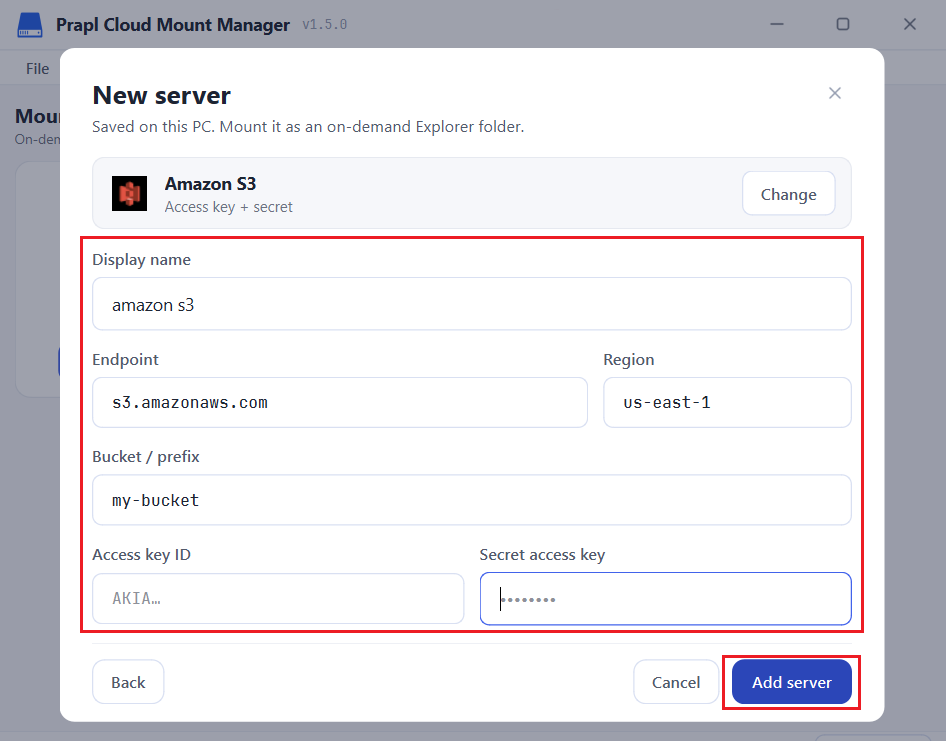 Map Amazon S3 Bucket as network drive