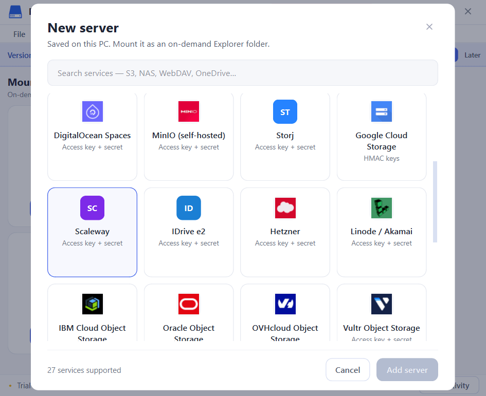 Select Scaleway