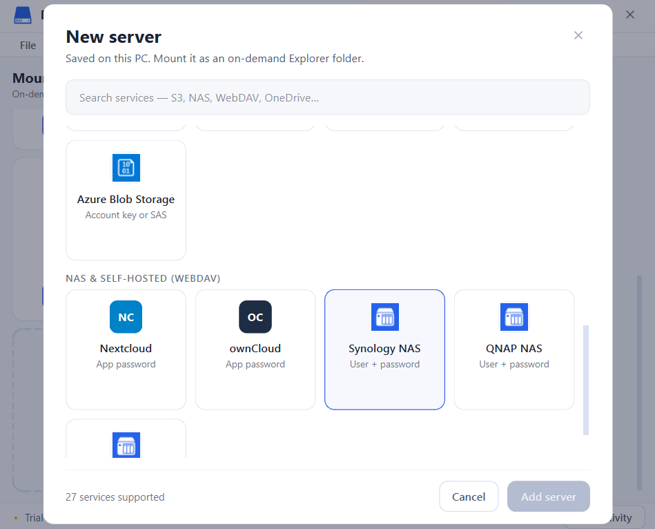Choose Synology NAS