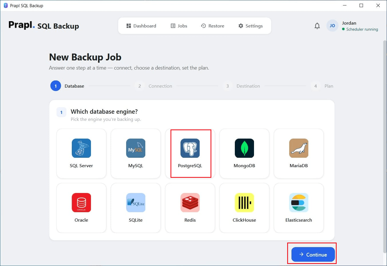Backup Odoo Database