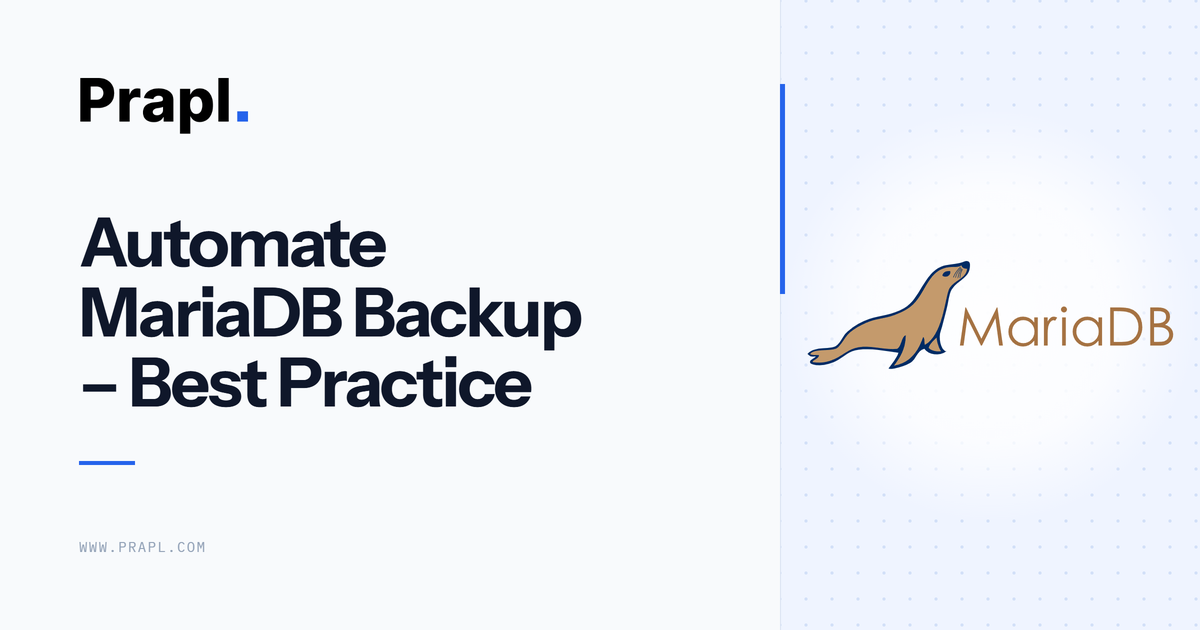 automate maridb backup