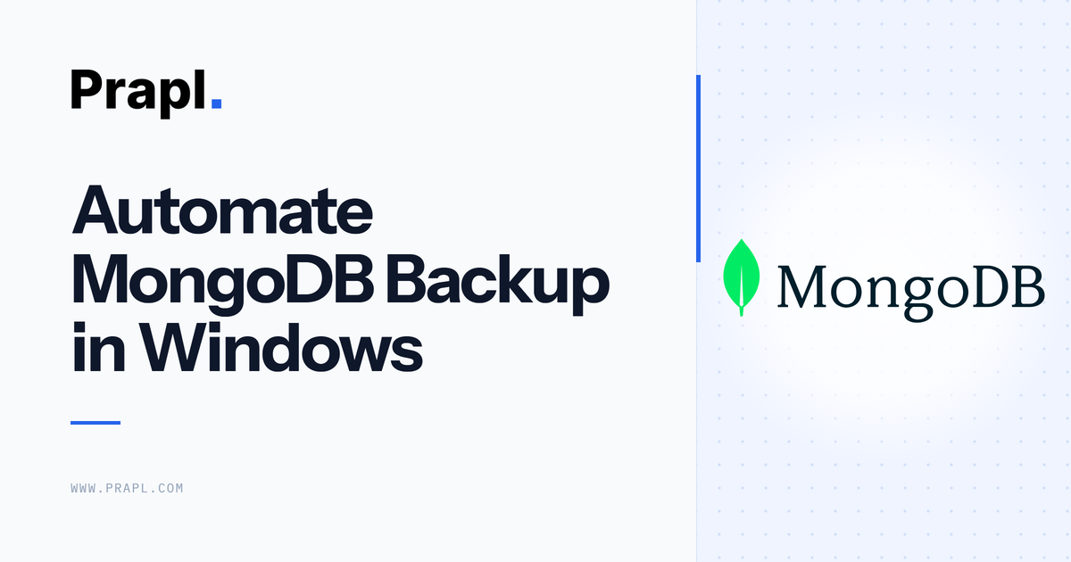 automate mongodb backup
