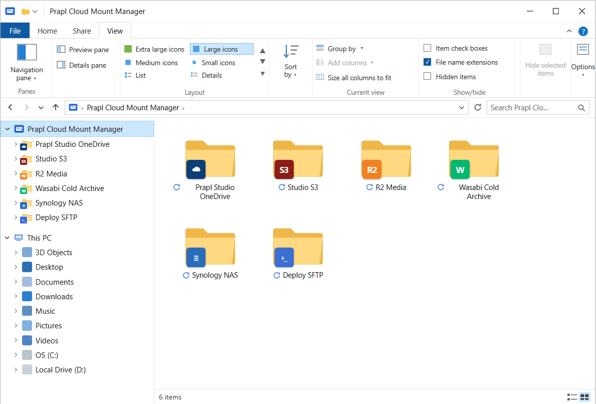 mount sftp as a local drive