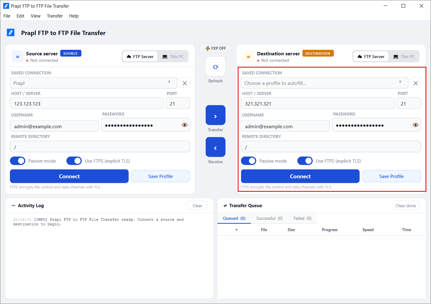 transfer Website from One server to Another