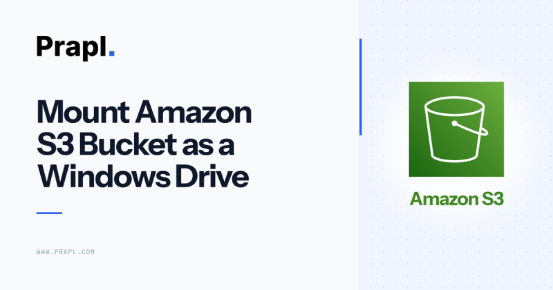 mount Amazon S3 bucket in File Explorer