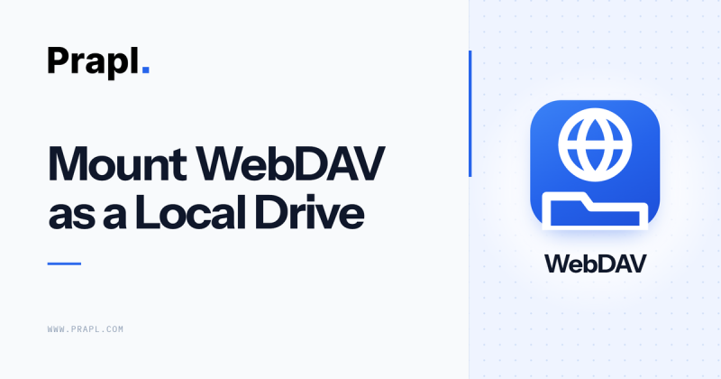 mount WebDAV in File Explorer