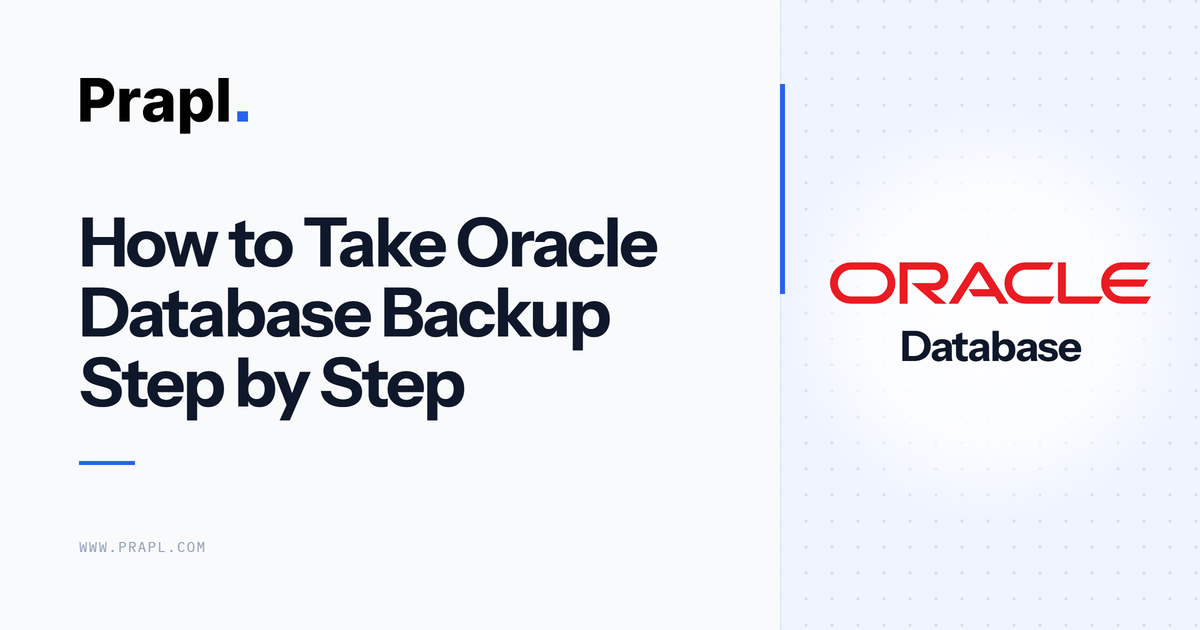 oracle database backup