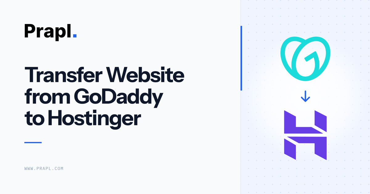 transfer website from godaddy to hostinger